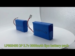 سلول باتری پلیمر لیتیوم خورشیدی 803450-2P 3.7v 3000mAh 11.1wh