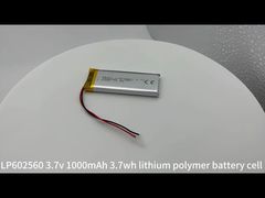 602560 3.7v 1000mAh 3.7wh سلول باتری لیتیوم پلیمری