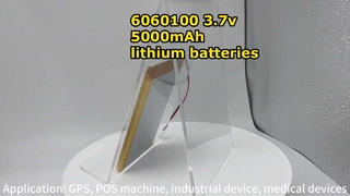 باتری های قدرت 6060100 سلول های باتری لیتیوم یون 3.7 ولت 5000 میلی آمپر ساعت