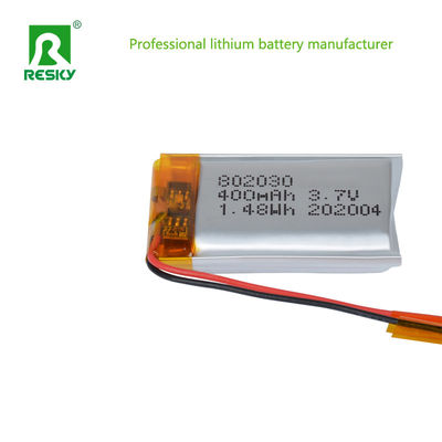 خرید سلول باتری پلیمر لیتیوم 802030 3.7V 400mAh باتری های لیپو برای ردیاب GPS online manufacture