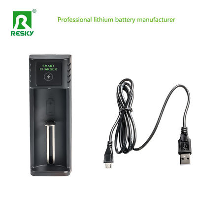 خرید 18650 26650 21700 باتری لیتیوم یون شارژر USB Single Slot Smart قابل شارژ مجدد 4.2V online manufacture