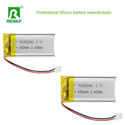 خرید Power Lithium Cell 802045 3.7V 750mAh Rechargeable Lithium Ion Polymer Battery For Smart Device تولید آنلاین