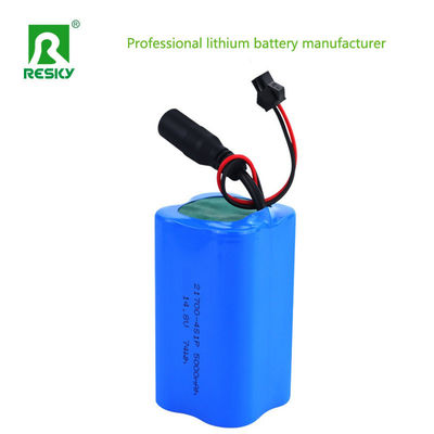 خرید 21700 5000mAh باتری سلول های 14.8v 74wh بسته باتری لیتیوم یون برای نور خورشیدی خیابان در 300g تولید آنلاین