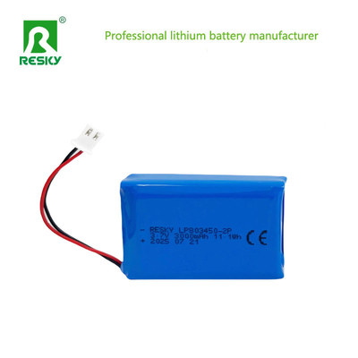 خرید بسته باتری لیتیوم پلیمری قابل شارژ LP803450 2P 3.7V 3000mAh 11.1wh برای ردیاب GPS تولید آنلاین