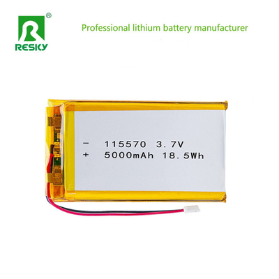 خرید بسته باتری پلیمر لیتیوم 115570 3.7V 7.4V 11.1v 5000mAh 18.5wh برای دستگاه پزشکی قابل حمل تولید آنلاین