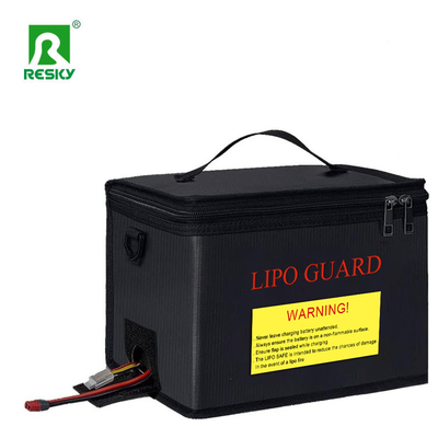 خرید نقره سیاه ضد آب ضد آتش ضد انفجار RC لیپو کیف ایمنی 215X145X165mm برای شارژ ایمن تولید آنلاین