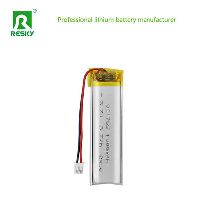 خرید بسته باتری پلیمر لیتیوم 901765 3.7V 1000mAh 3.7wh قدرت شارژ مجدد باتری های لیپو تولید آنلاین