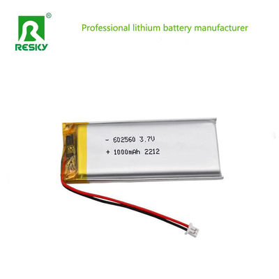 خرید باتری‌های لیتیوم یونی قابل شارژ LP602560 3.7v 4.2v 1000mAh 3.7wh لیتیوم پلیمری Lipo تولید آنلاین