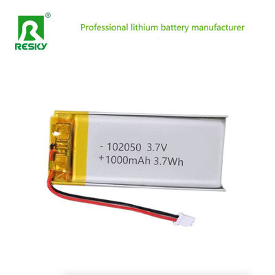 خرید باتری پلیمر لیتیوم 102050 3.7v 1000mAh 3.7Wh بسته باتری Lipo شارژ پذیر برای دستگاه دستی تولید آنلاین