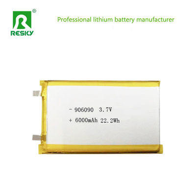 خرید باتری لیپو پاور 906090 3.7 ولت 6000 میلی آمپر ساعتی 22.2 وات ساعتی باتری لیتیوم یونی پلیمری قابل شارژ برای قفل هوشمند تولید آنلاین