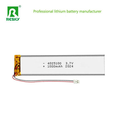 خرید Rechargeable Lithium Ion Batteries 4025100 3.7v 1000mAh 3.7wh Li Polymer Battery Cell تولید آنلاین