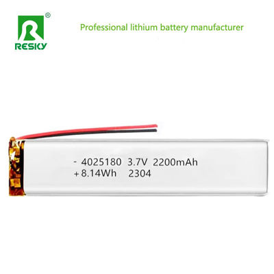 خرید Lithium Ion Polymer Battery 4025180 3.7v 2200mAh 8.14wh Rechargeable Li-ion Battery Cell تولید آنلاین