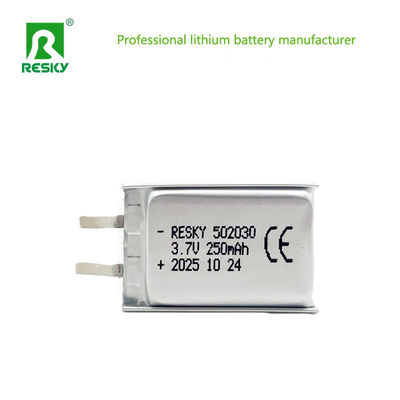 خرید Rechargeable Lifepo4 Battery Cell 502030 3.7v 250mAh 0.925wh Power Lithium Ion Polymer Battery تولید آنلاین