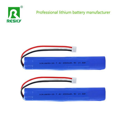 خرید Power Batteries 18650 2S1P 7.4V 2000mAh 2600mAh 5C Lithium Ion Battery Pack  With MSDS/UN38.3 تولید آنلاین