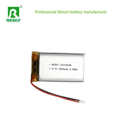 سلول باتری پلیمر لیتیوم 3.7V 1500mAh 103048 برای دستگاه دیجیتال