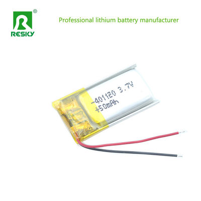 سلول باتری پلیمر لیتیوم 401120 3.7V 50mAh برای دستگاه های هوشمند