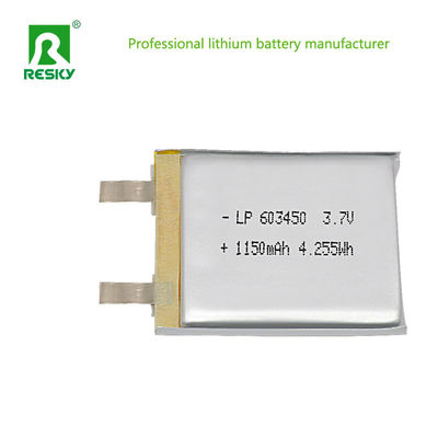 سلول باتری پلیمر لیتیوم خورشیدی 3.7V 603450 باتری 1200mAh برای آژیر آسانسور