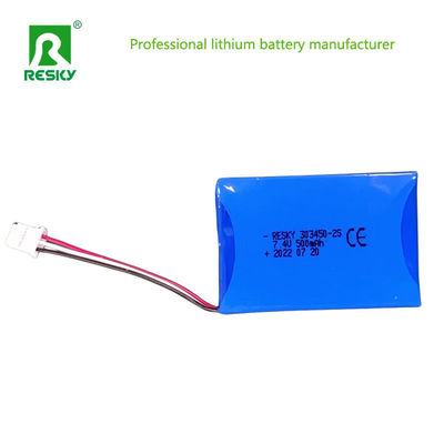 303450 بسته باتری پلیمر لی 7.4V 500mAh برای روشنایی اضطراری