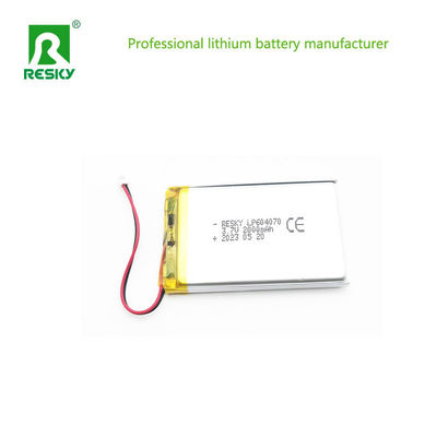 سلول باتری لیتیوم پلیمر 604070 2000mAh 3.7V 7.4wh برای پخش کننده رسانه های قابل حمل