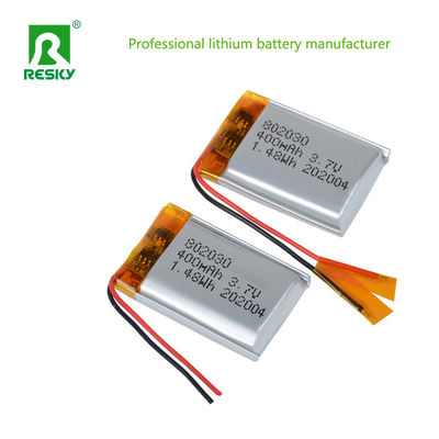 باتری پلیمری لیتیوم قابل شارژ 3.7v 400mAh کمپکت