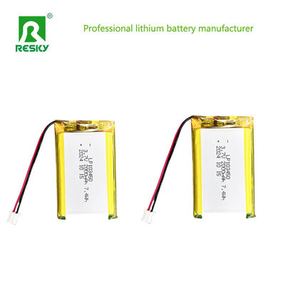 103450 بسته باتری پلیمر لیتیوم 3.7V 7.4V 2000mAh باتری های لیپو شارژ پذیر