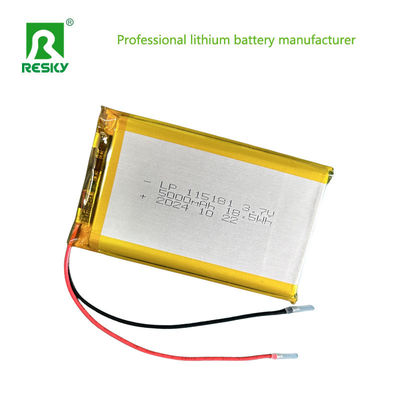 بسته باتری پلیمر لیتیوم قابل شارژ 115181 105080 3.7V 5000mAh برای نور خورشیدی