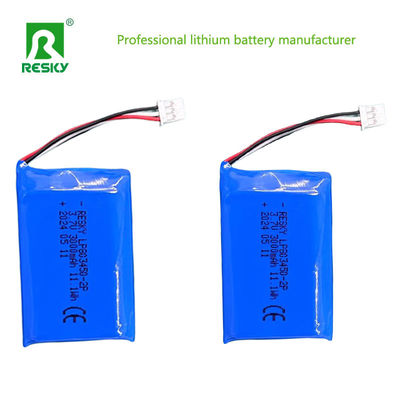 سلول پلیمر لیپو لی قابل شارژ 803450 3.7V 1500mAh 5.5wh