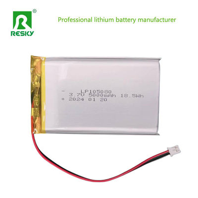 سلول باتری پلیمر لیتیوم لیپو 105080 3.7V 5000mAh برای دستگاه سفارش