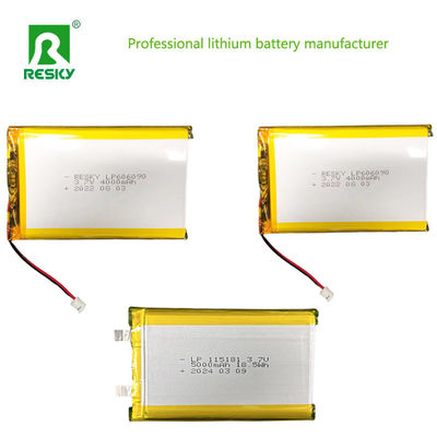 باتری های لیپو قابل شارژ مجدد سلول باتری پلیمر لیتیوم یون 606090 3.7V 4000mAh