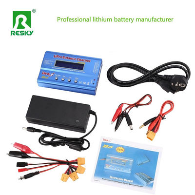 شارژر تعادل باتری دیجیتال LCD سریع RC IMAXB6 80W 6A برای باتری لیتیوم RC