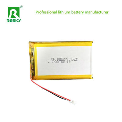 باتری برق 805080 3.7V 4000mAh 14.8wh بسته باتری لیتیوم یون قابل شارژ