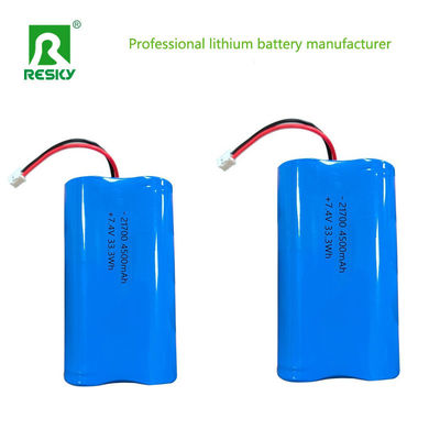 سلول لیتیوم 21700 7.4v 5000mAh 18.5wh بسته باتری لیتیوم یون قابل شارژ برای نور خورشیدی
