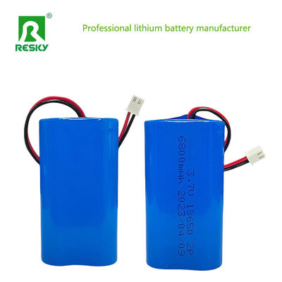 بسته باتری لیتیوم یونی 7.4 ولت 2s 3400mAh NCR18650B پاناسونیک برای روشنایی تزئینی LED