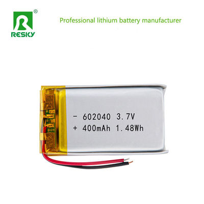 باتری لیتیوم پلیمری قابل شارژ 602040 400mAh 450mAh 3.7V باتری لیپو