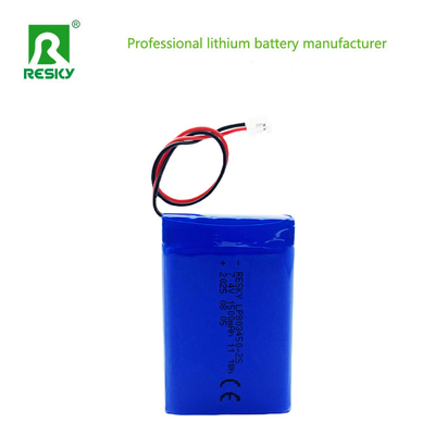 بسته باتری پلیمر لیتیوم 803450 2S 7.4V 1500mAh 11.1wh سلول یون لیتیوم قابل شارژ