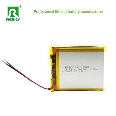 بسته باتری پلیمر لیتیوم 105556 3.7v 7.4V 4000mAh 14.8wh 29.6wh سلول باتری لیپو شارژ پذیر